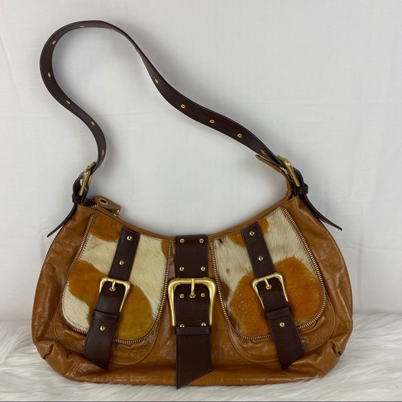 Sondra Roberts Handbags - Sondra Roberts Western Bag Tan Leather Unique